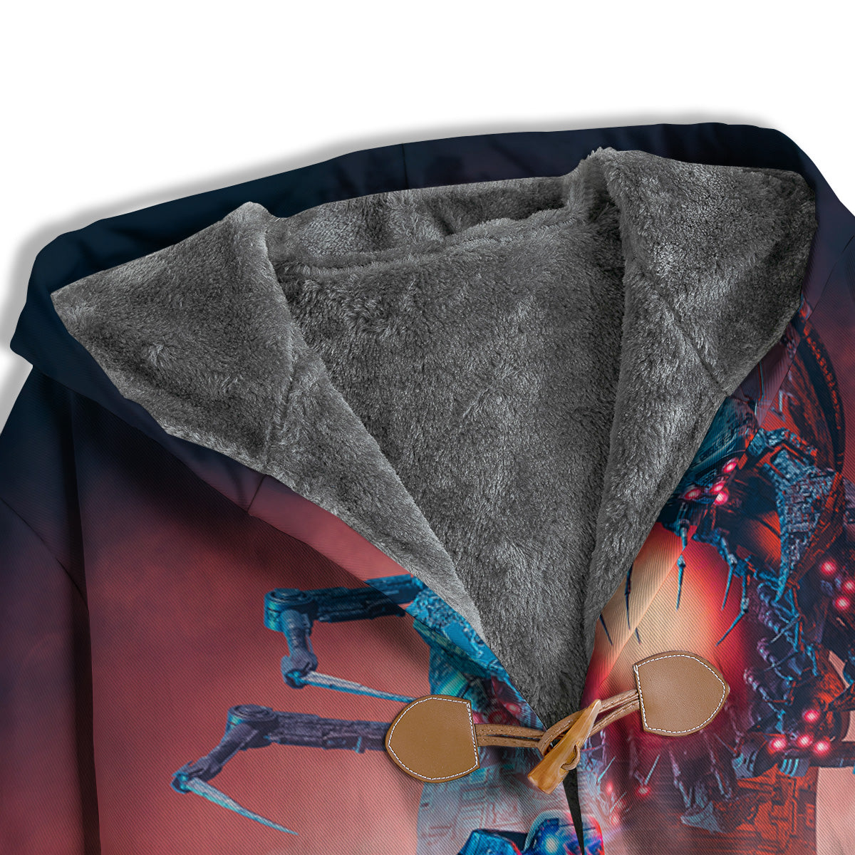 Hunting Alien Worm Print Men's Windbreaker Jacket-grizzshop