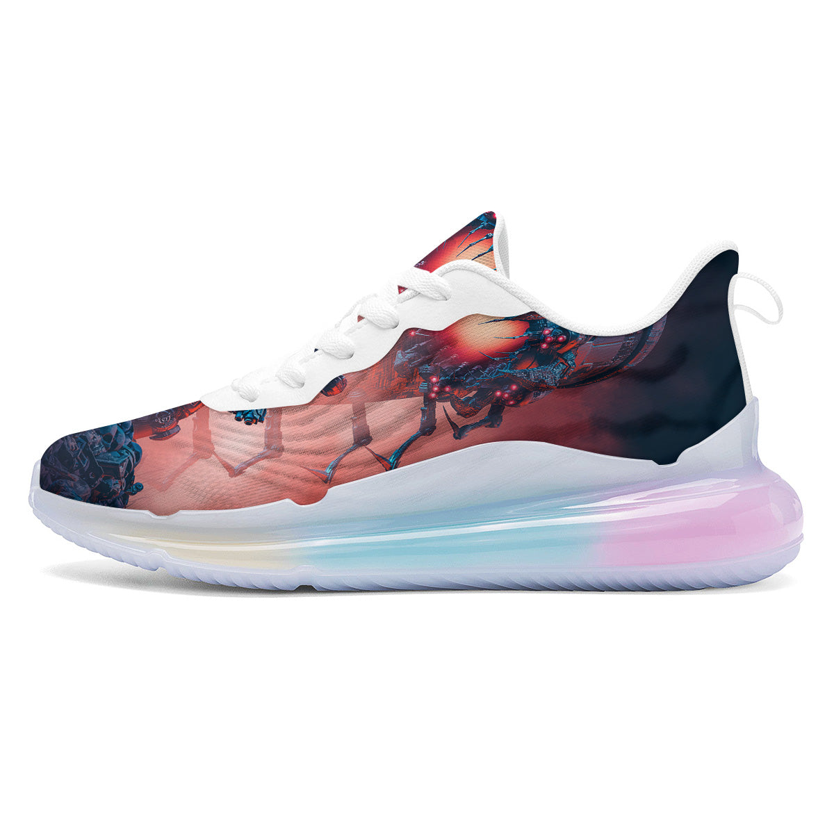 Hunting Alien Worm Print Running Sneakers-grizzshop
