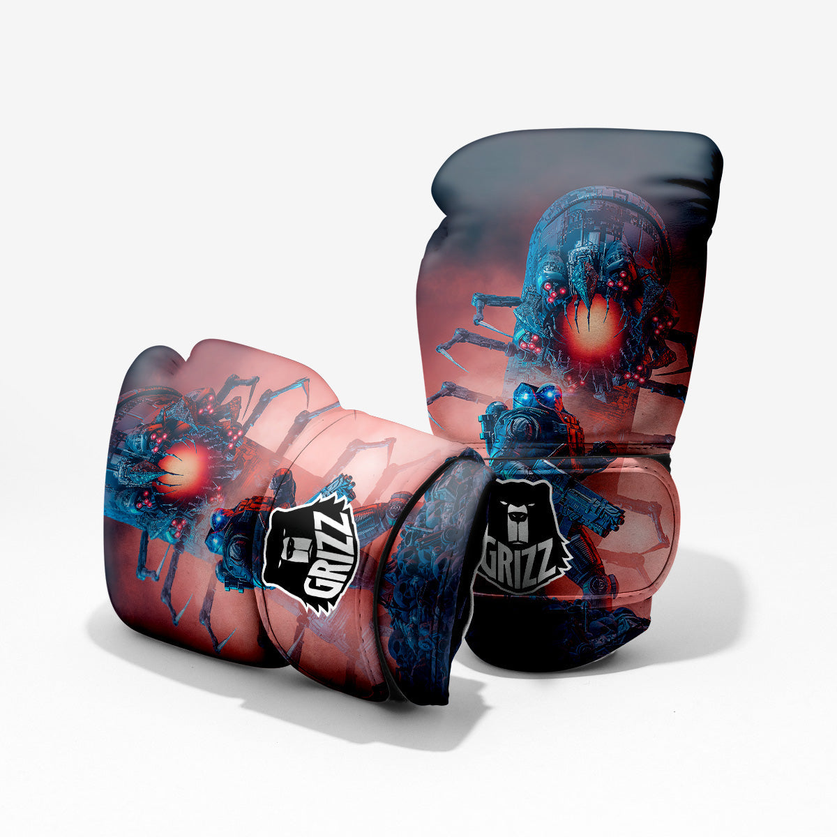 Hunting Alien Worm Print Pro Boxing Glove