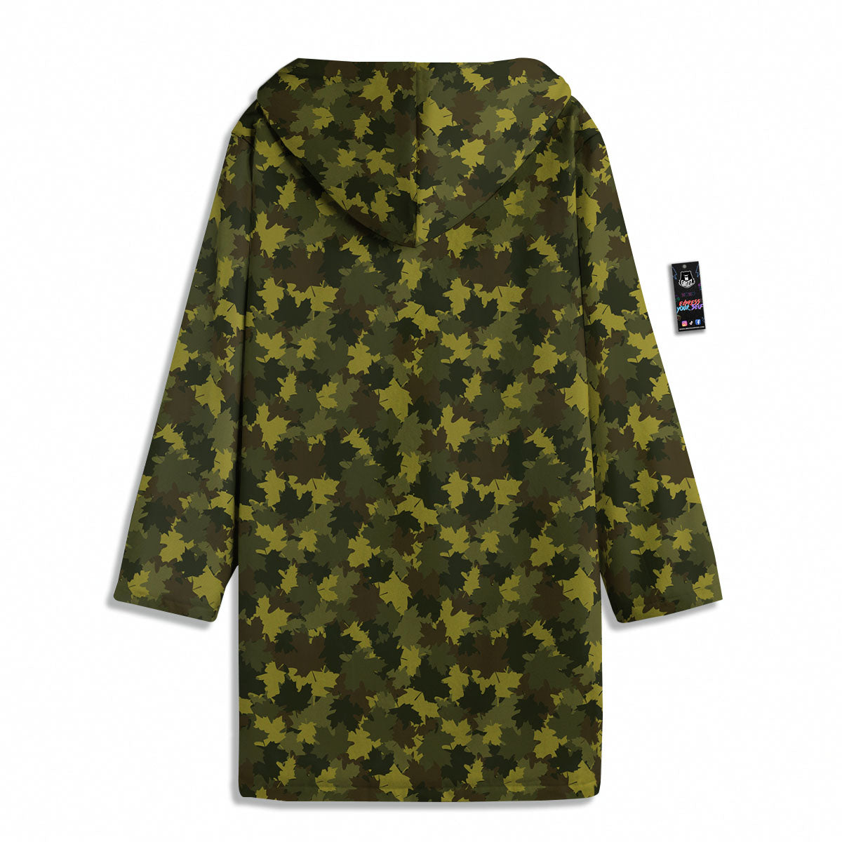 Hunting Camouflage Fall Leaves Print Men's Windbreaker Jacket-grizzshop