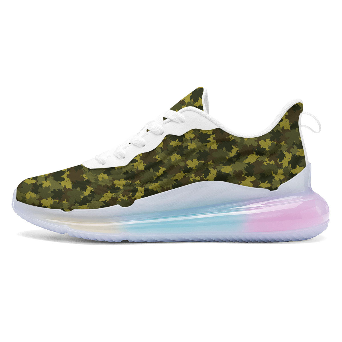 Hunting Camouflage Fall Leaves Print Running Sneakers-grizzshop