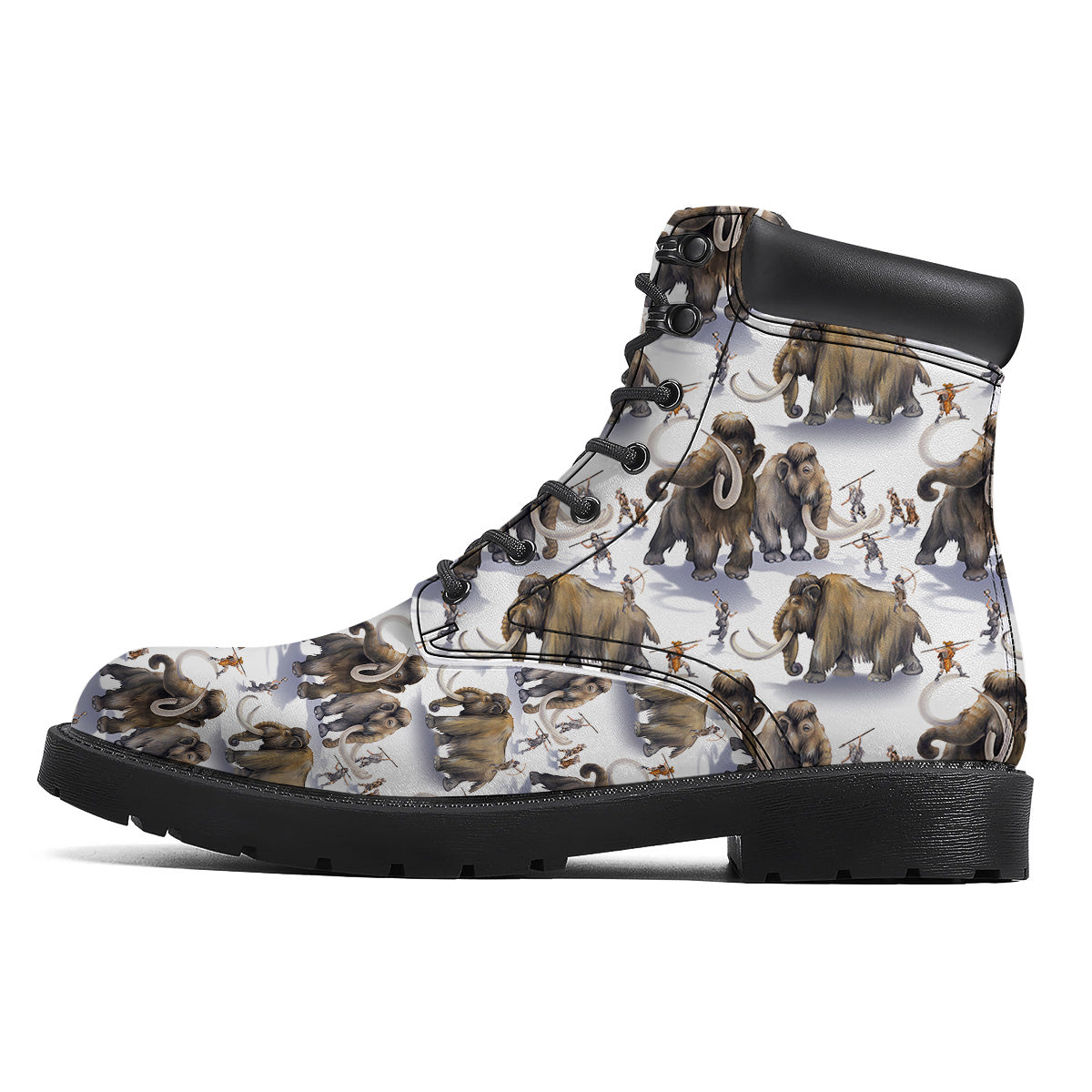 Hunting Mammoth Print Pattern Boots-grizzshop
