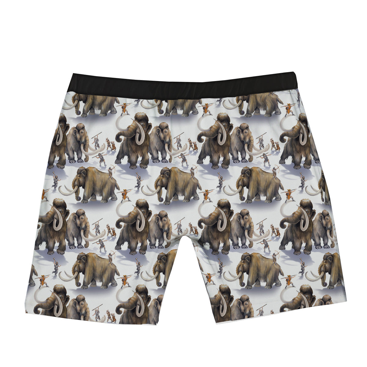 Hunting Mammoth Print Pattern Boxer Briefs-grizzshop