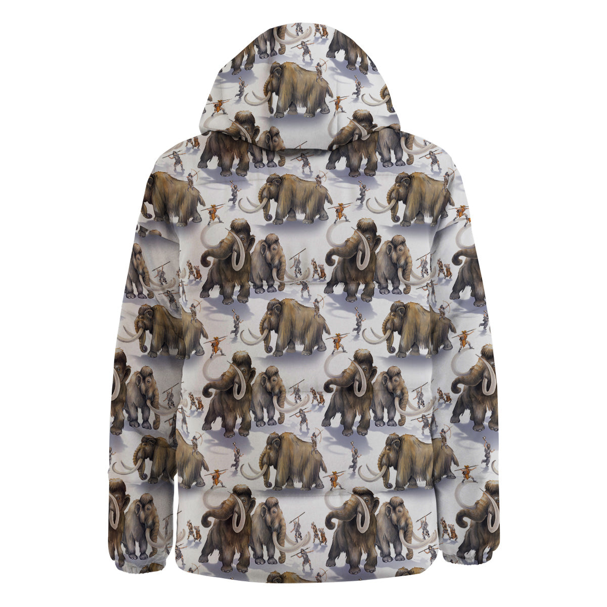 Hunting Mammoth Print Pattern Down Jacket-grizzshop