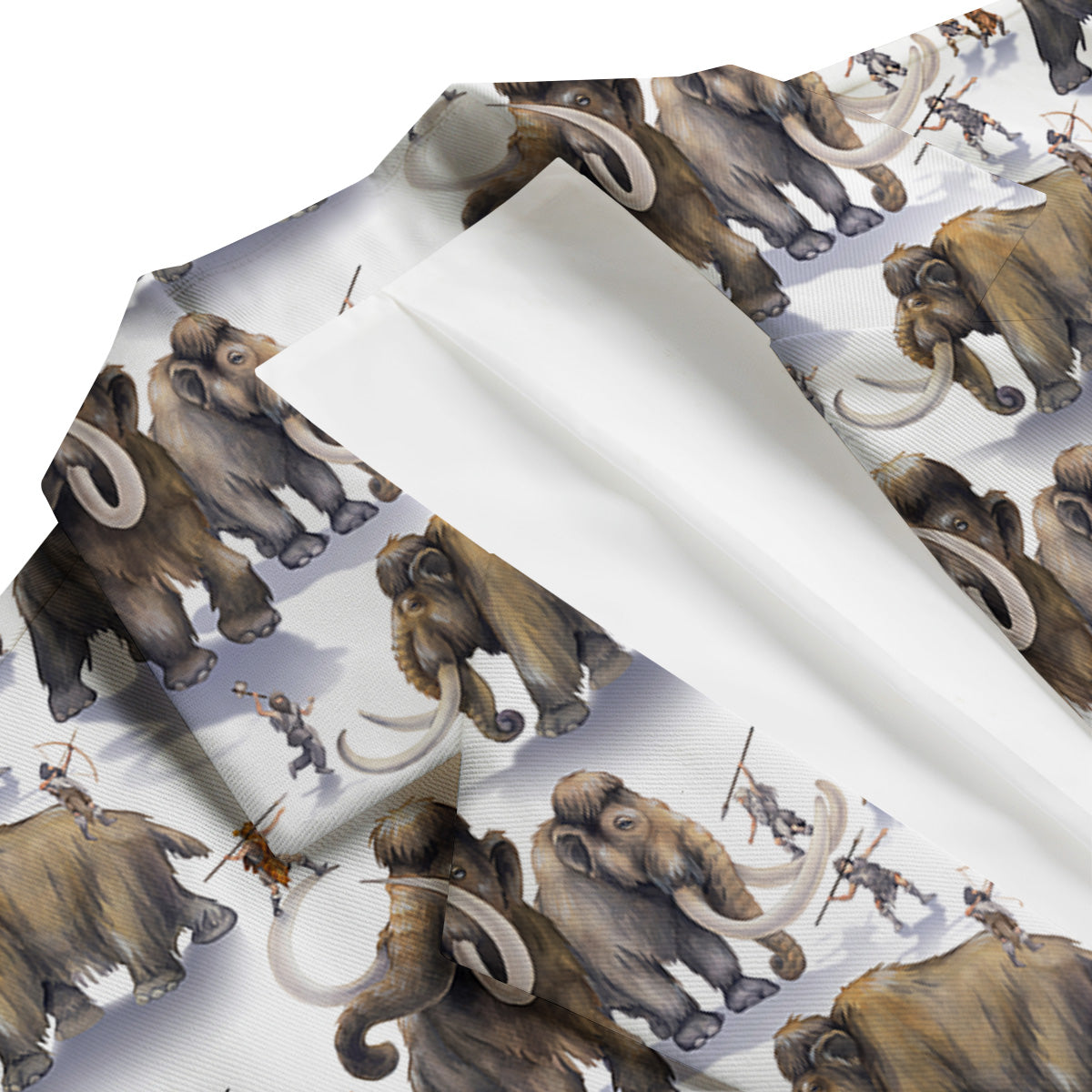 Hunting Mammoth Print Pattern Men's Blazer-grizzshop