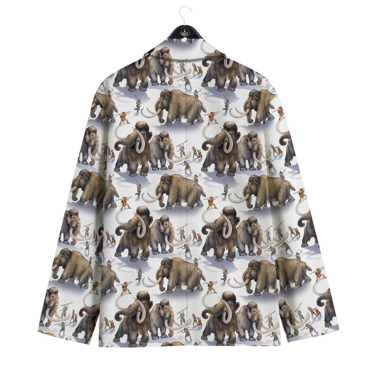 Hunting Mammoth Print Pattern Men's Sport Coat-grizzshop