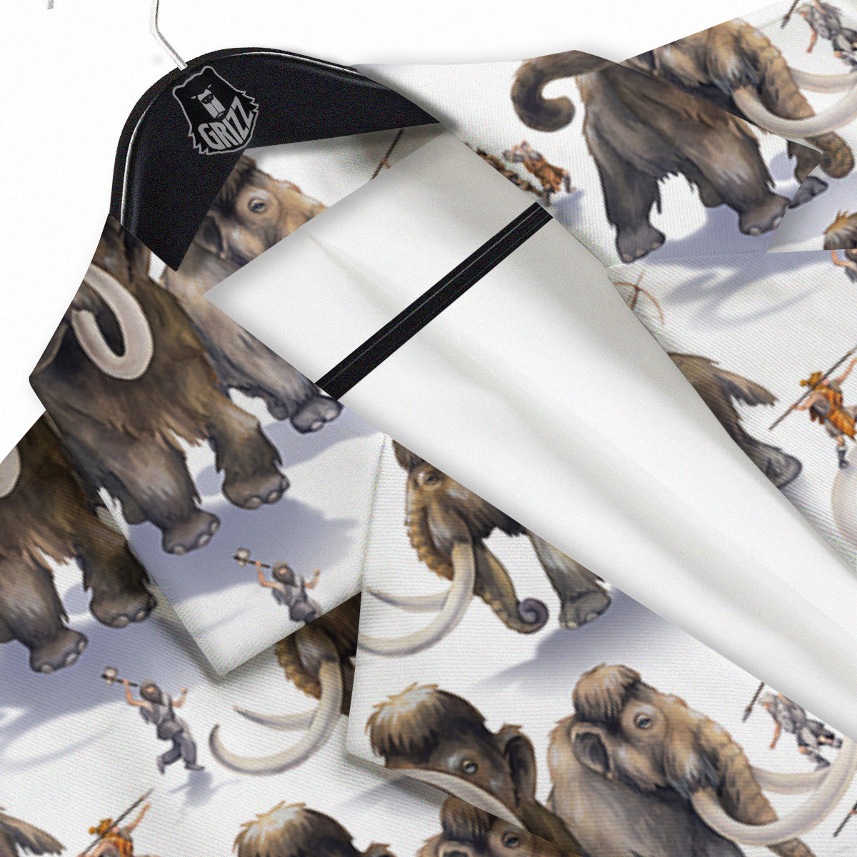 Hunting Mammoth Print Pattern Men's Sport Coat-grizzshop
