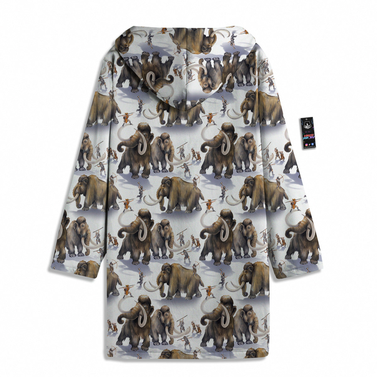 Hunting Mammoth Print Pattern Men's Windbreaker Jacket-grizzshop