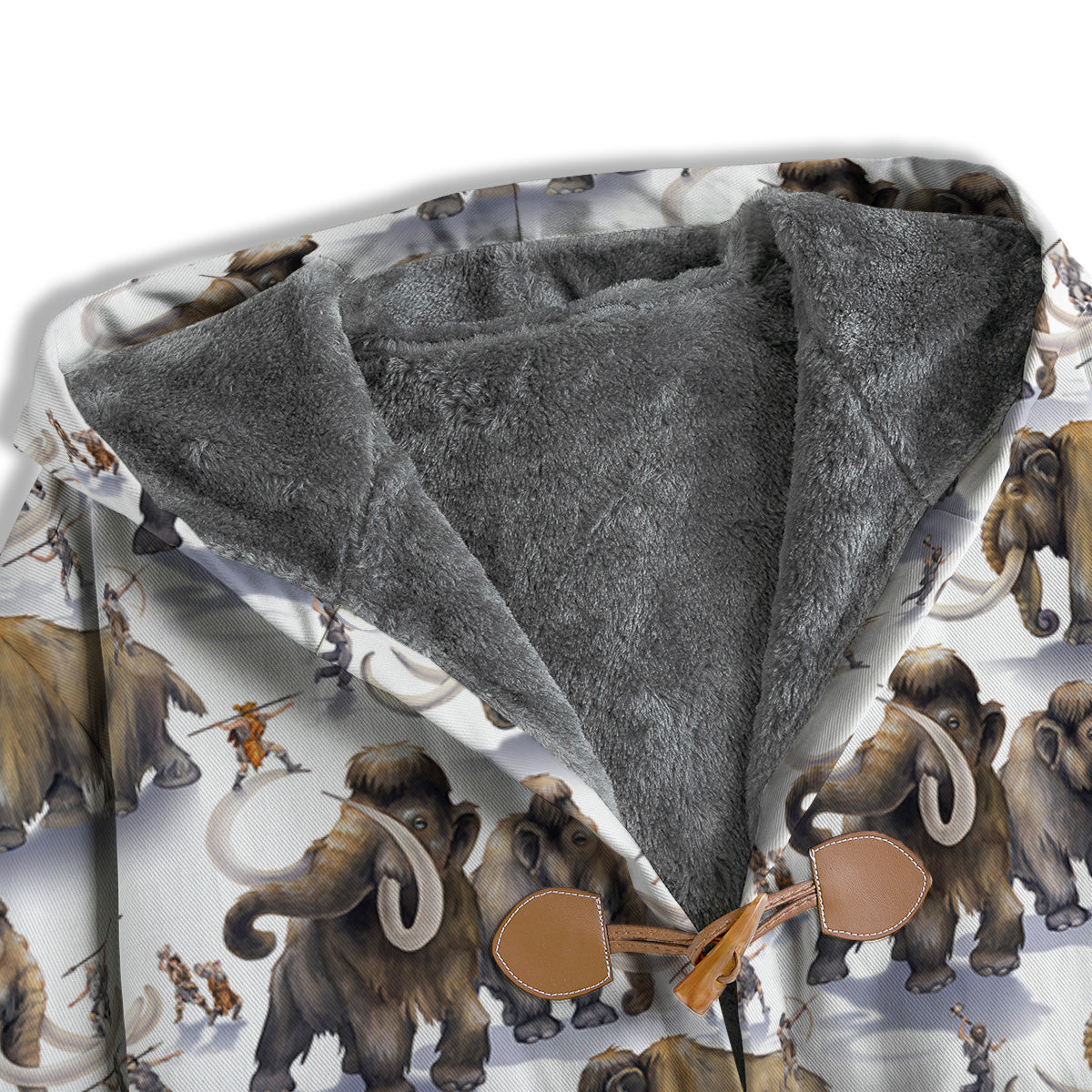 Hunting Mammoth Print Pattern Men's Windbreaker Jacket-grizzshop
