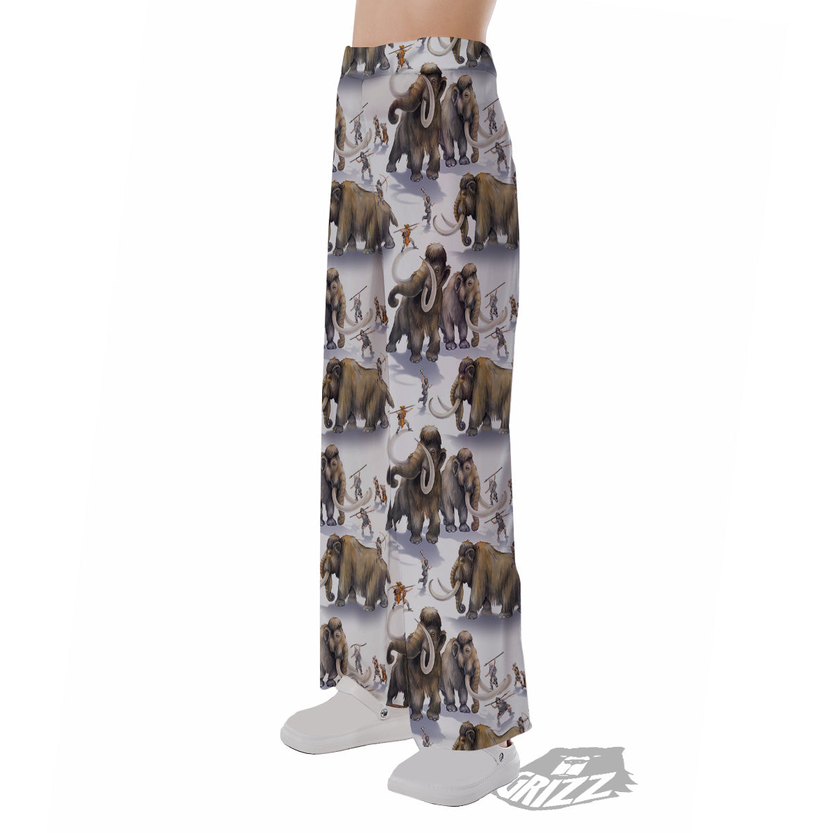 Hunting Mammoth Print Pattern Pajama Pants-grizzshop