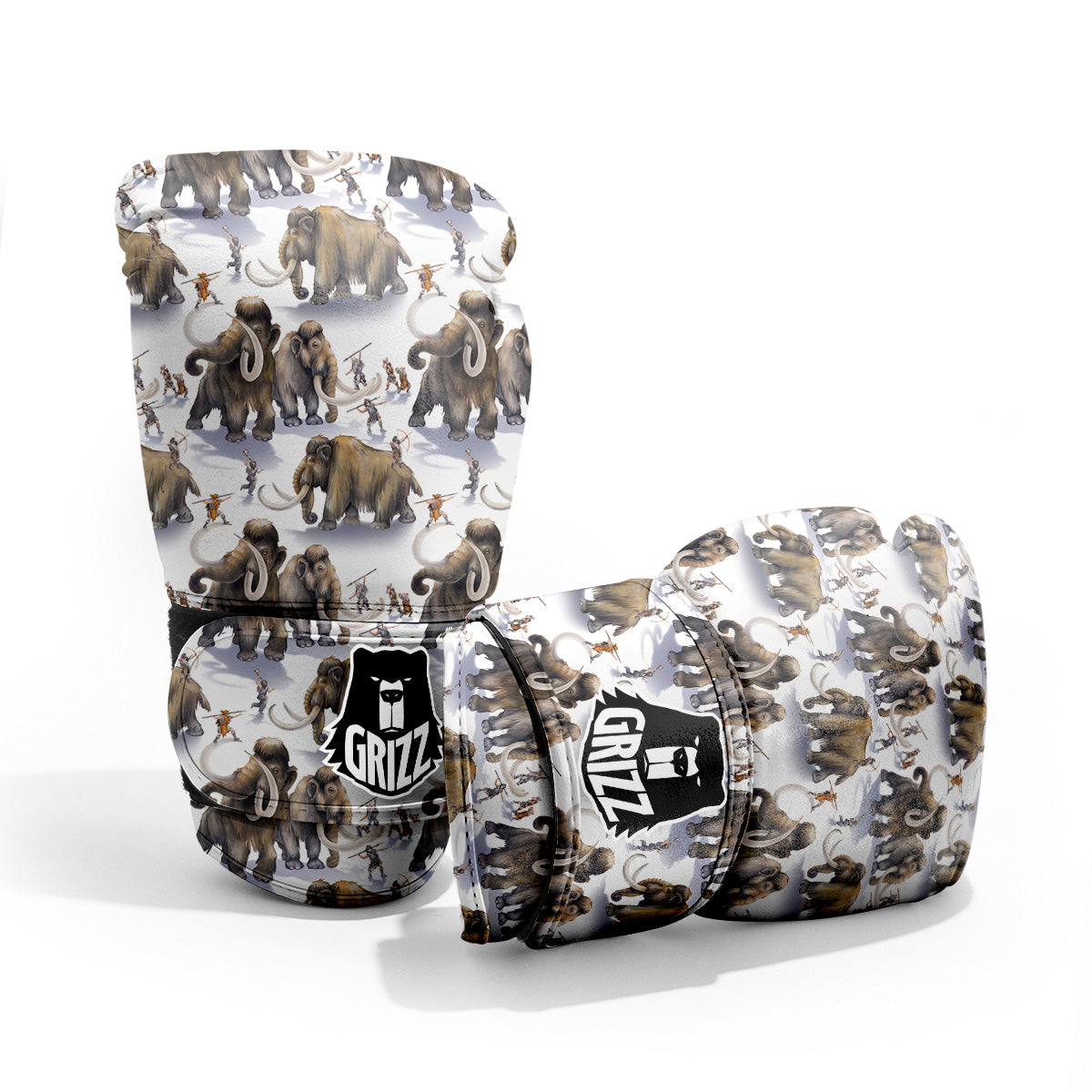 Hunting Mammoth Print Pattern Pro Boxing Glove