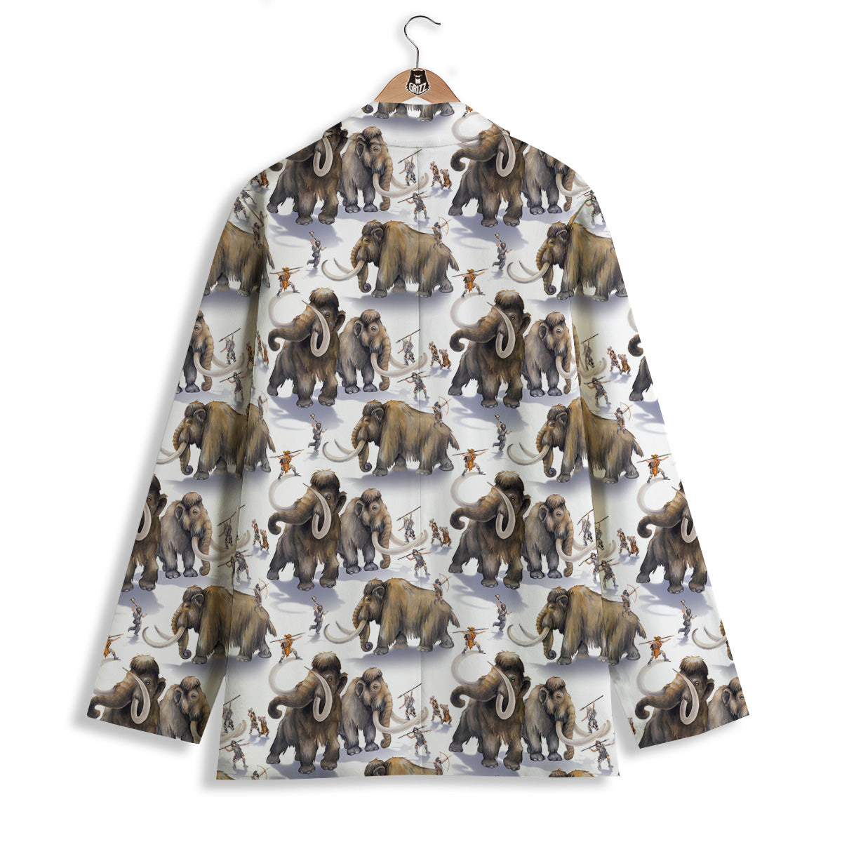 Hunting Mammoth Print Pattern Women's Blazer-grizzshop