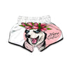 Husky With Flower Muay Thai Boxing Shorts-grizzshop