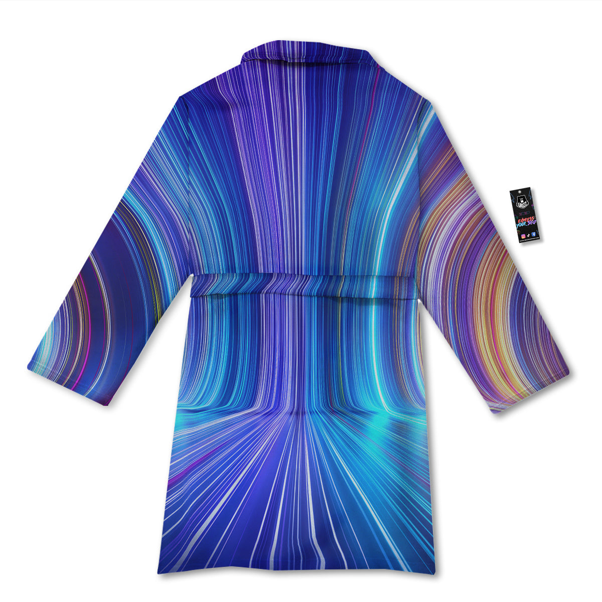 Hyperspace Colorful Print Bathrobe-grizzshop