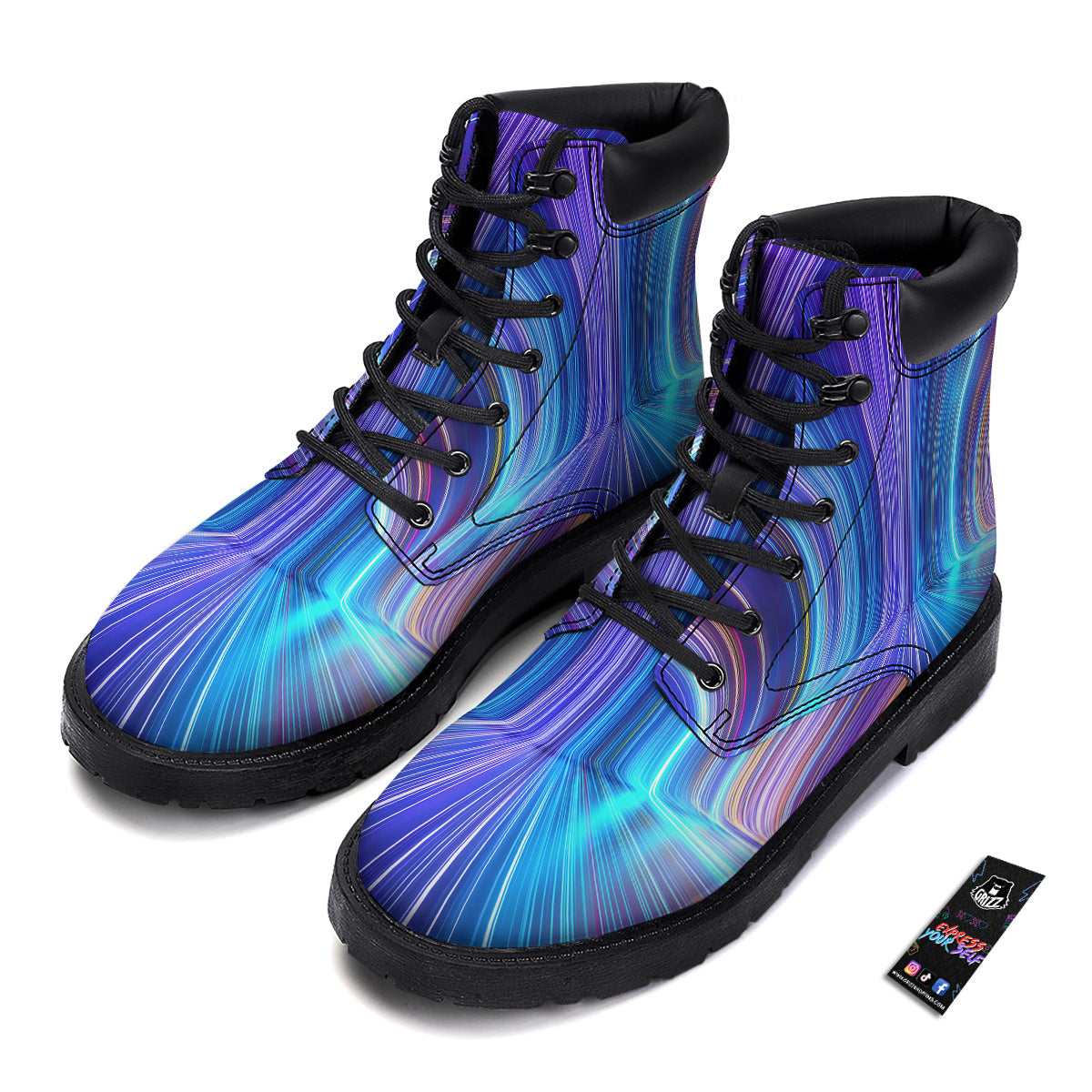 Hyperspace Colorful Print Boots-grizzshop
