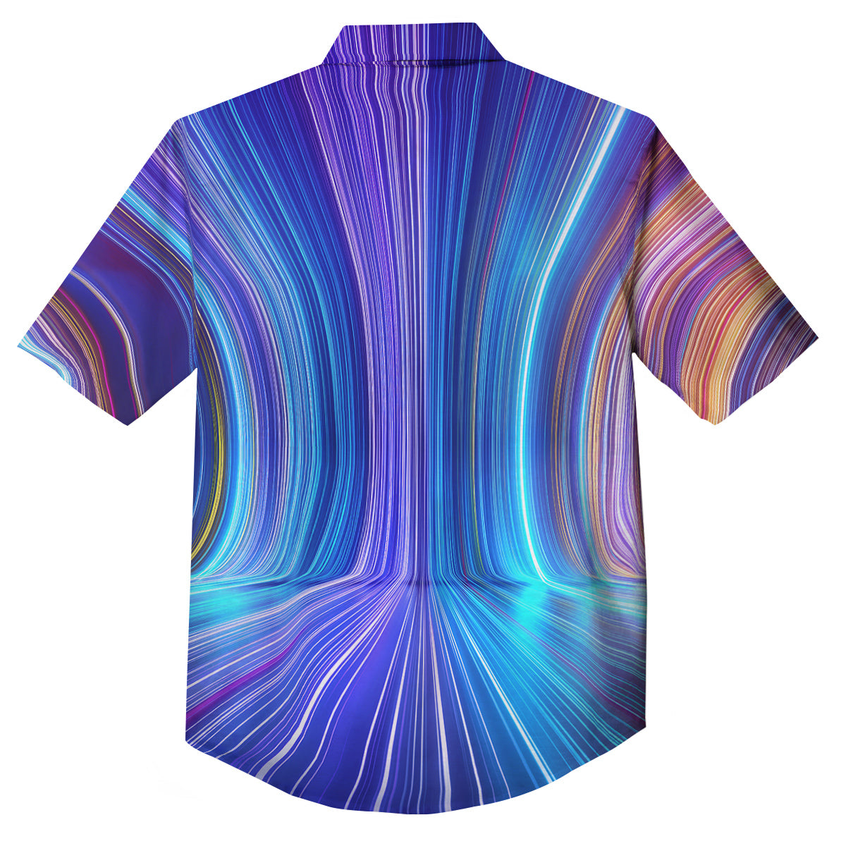 Hyperspace Colorful Print Button Up Shirt-grizzshop