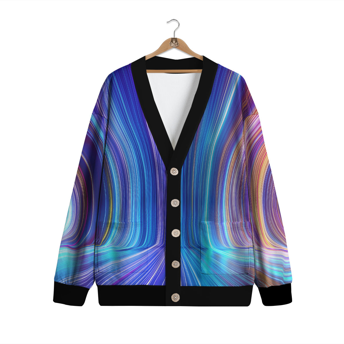 Hyperspace Colorful Print Cardigan-grizzshop