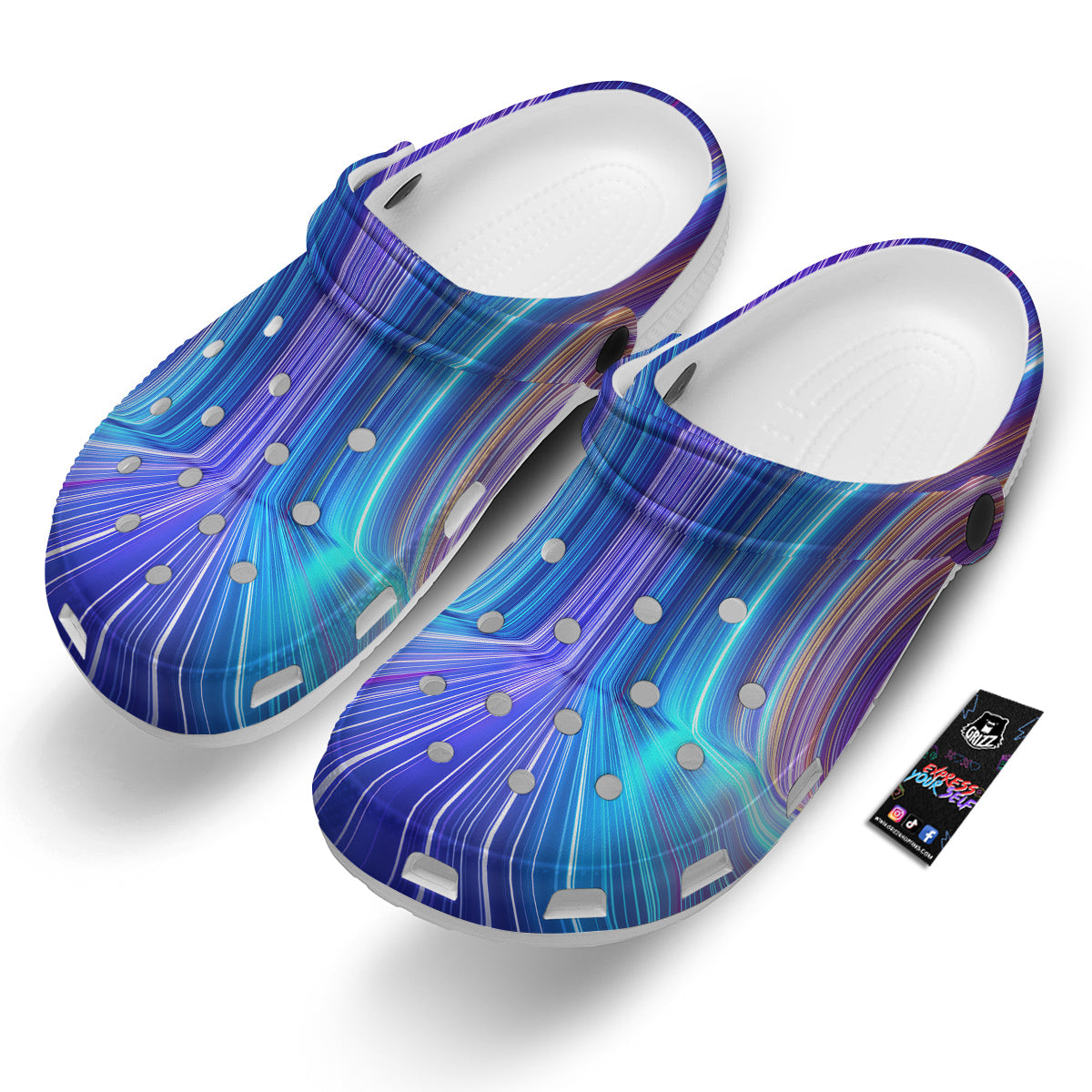 Hyperspace Colorful Print Clog-grizzshop