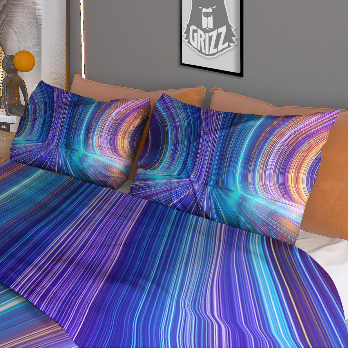 Half Moon Print Duvet Cover Bedding Set