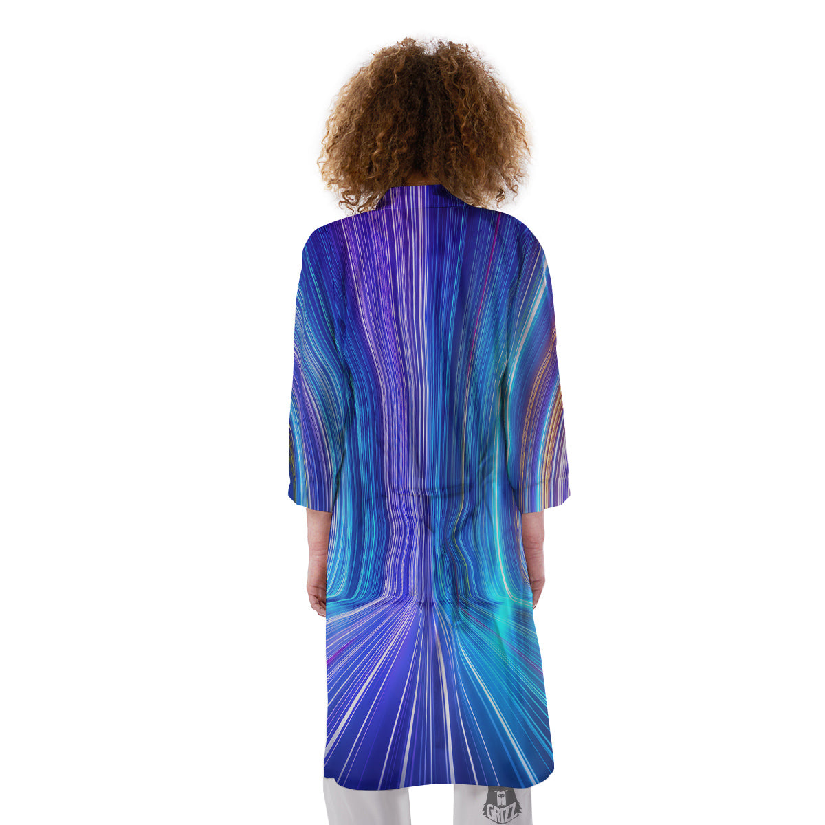 Hyperspace Colorful Print Kimono-grizzshop
