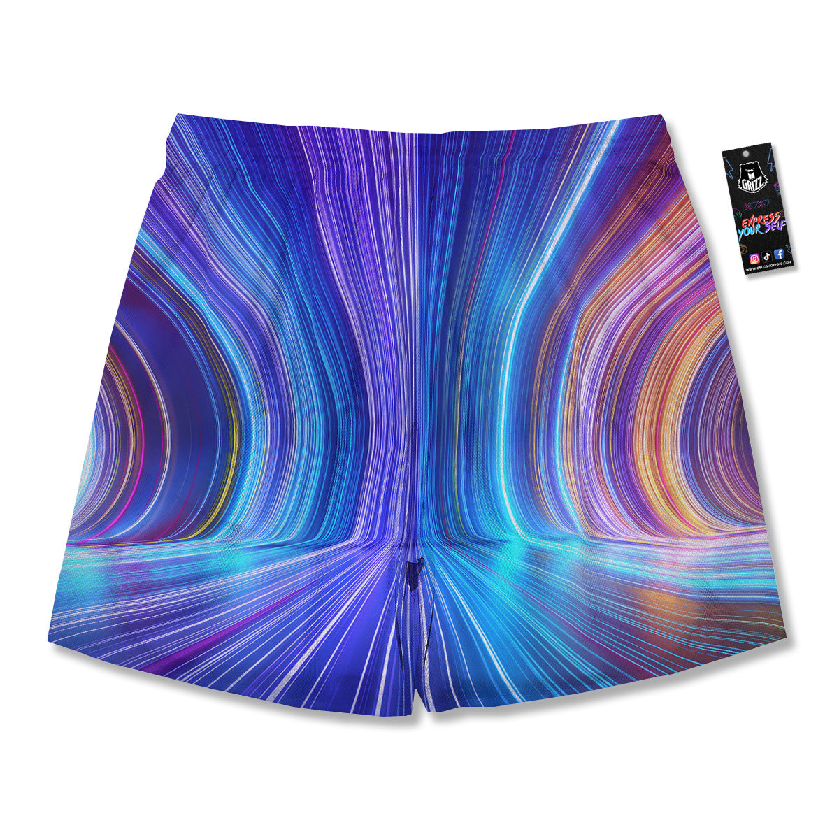 Hyperspace Colorful Print Men's Running Shorts-grizzshop