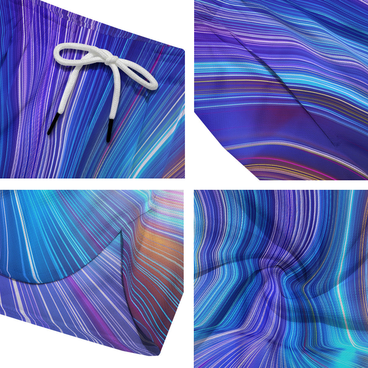 Hyperspace Colorful Print Men's Running Shorts-grizzshop