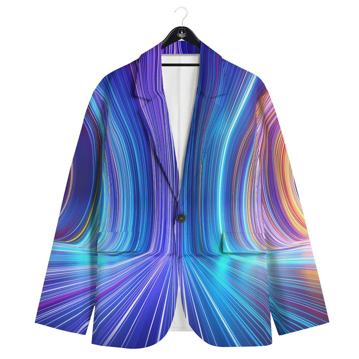 Hyperspace Colorful Print Men's Sport Coat-grizzshop