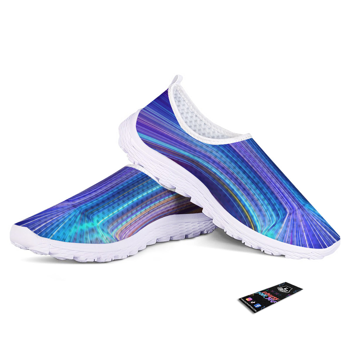 Hyperspace Colorful Print Nurse Shoes-grizzshop