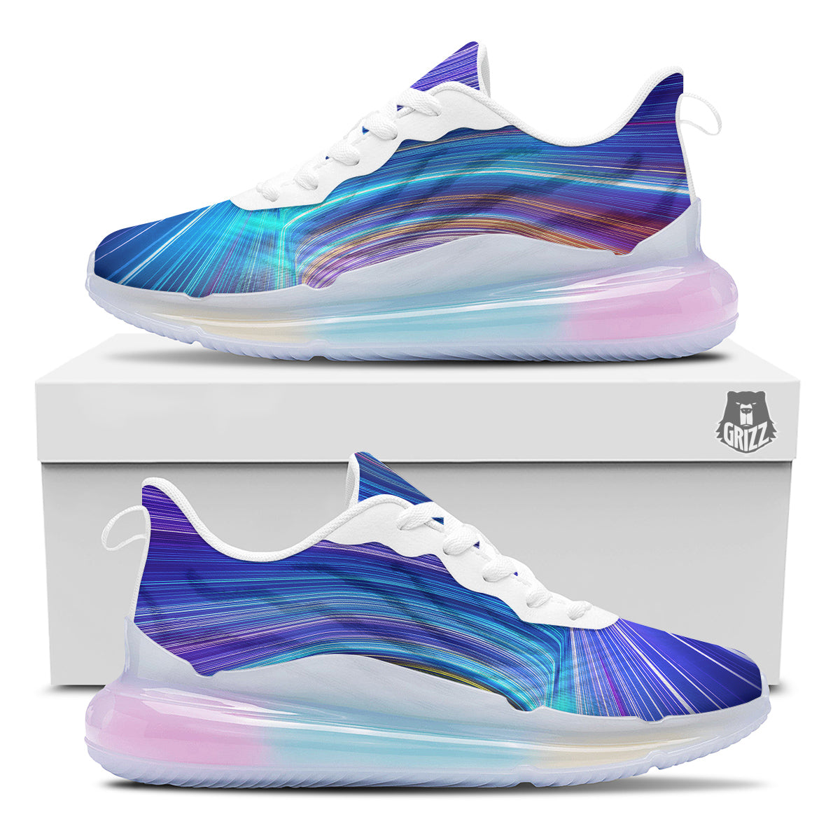 Hyperspace Colorful Print Running Sneakers-grizzshop
