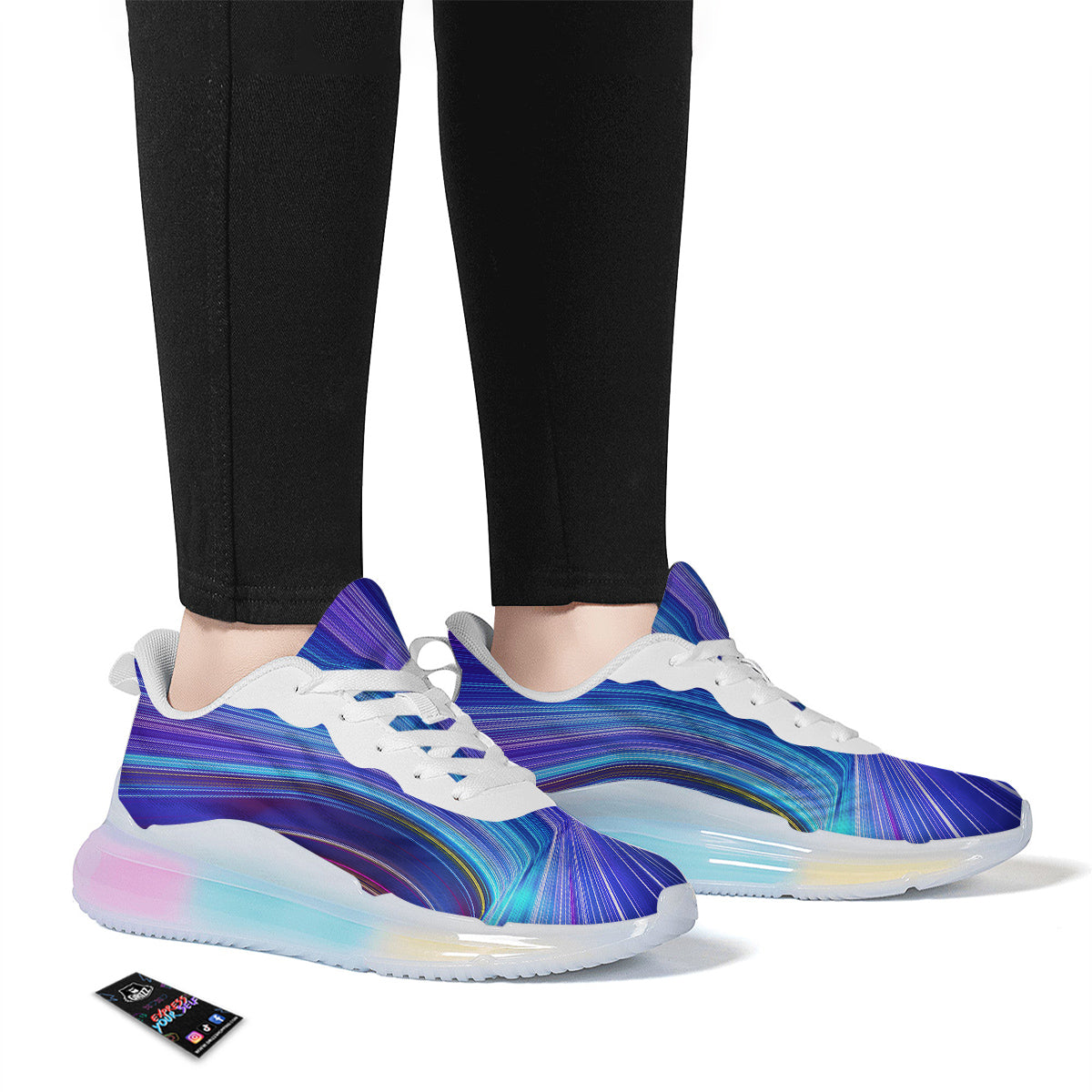Hyperspace Colorful Print Running Sneakers-grizzshop