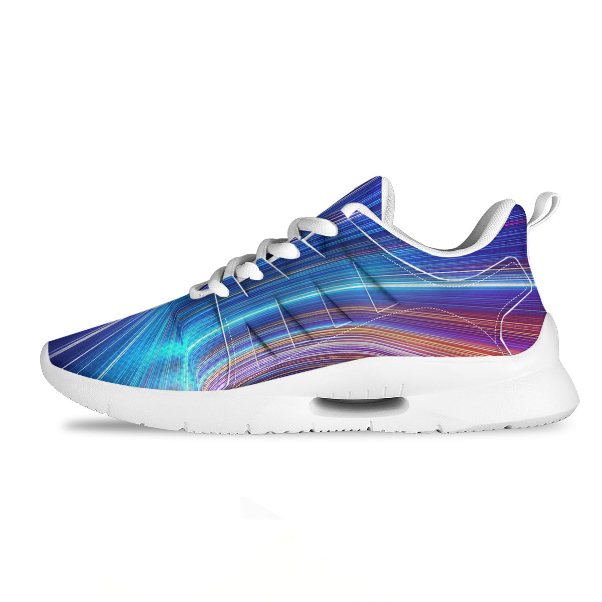 Hyperspace Colorful Print Tennis Shoes-grizzshop