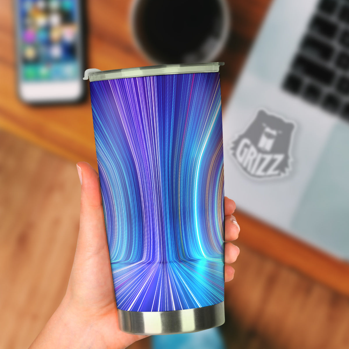 Hyperspace Colorful Print Tumbler-grizzshop