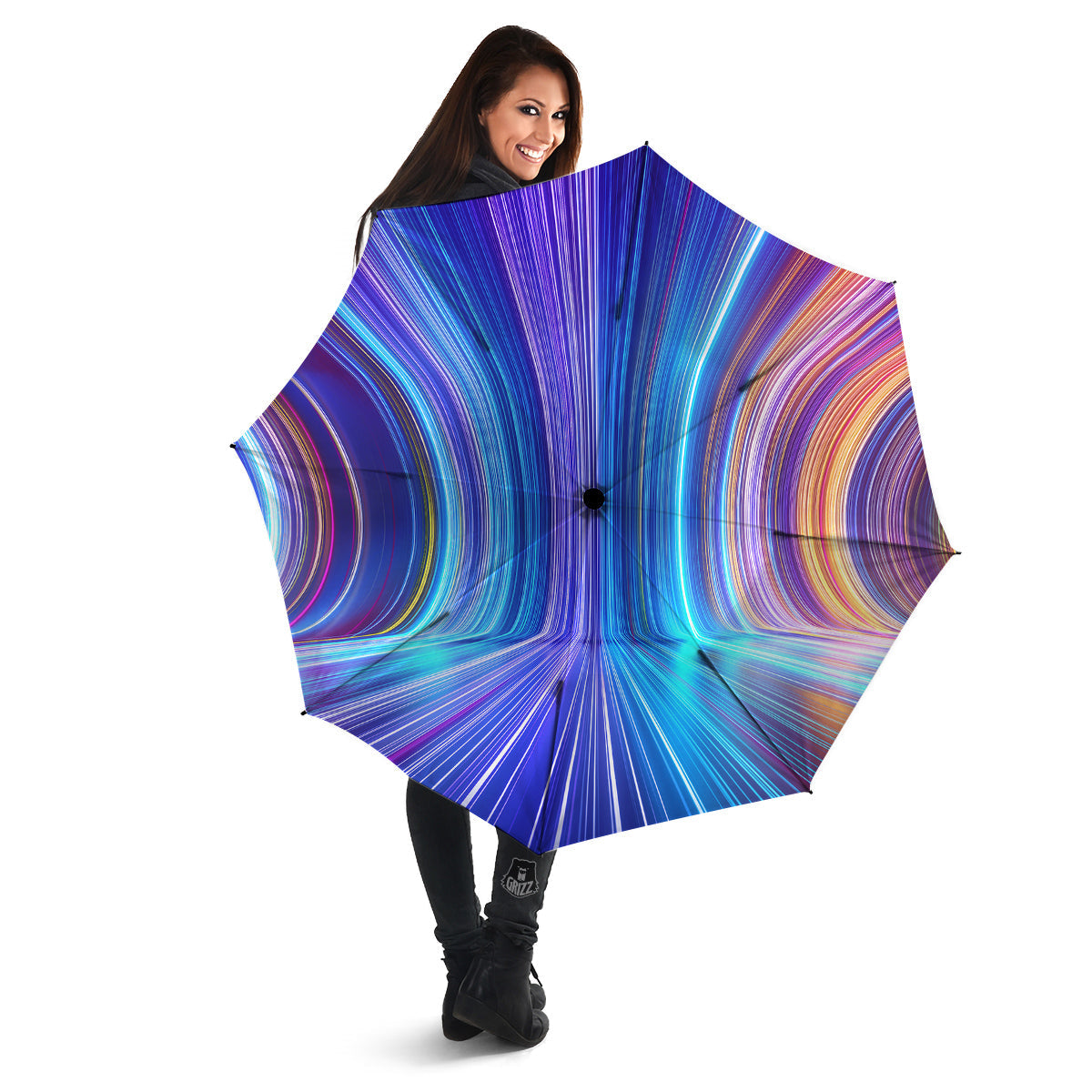 Hyperspace Colorful Print Umbrella-grizzshop