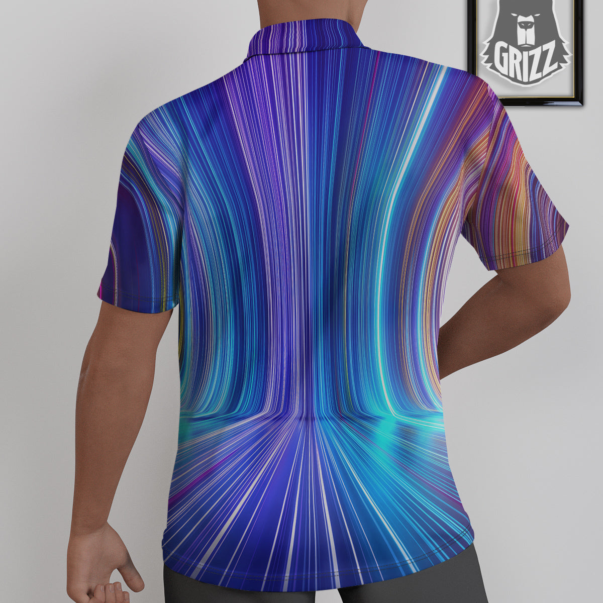 Hyperspace Colorful Print Untucked Shirts-grizzshop