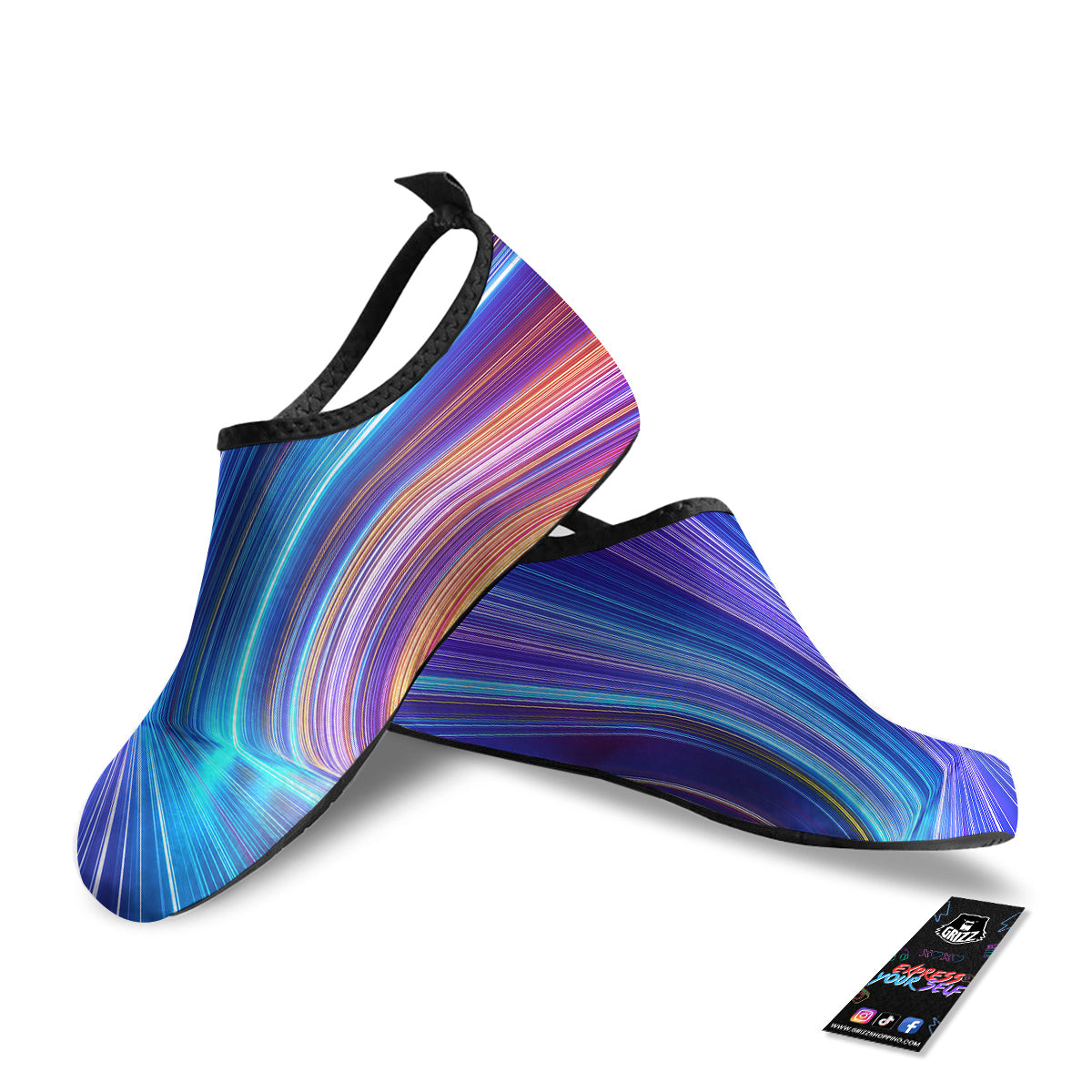 Hyperspace Colorful Print Water Shoes-grizzshop