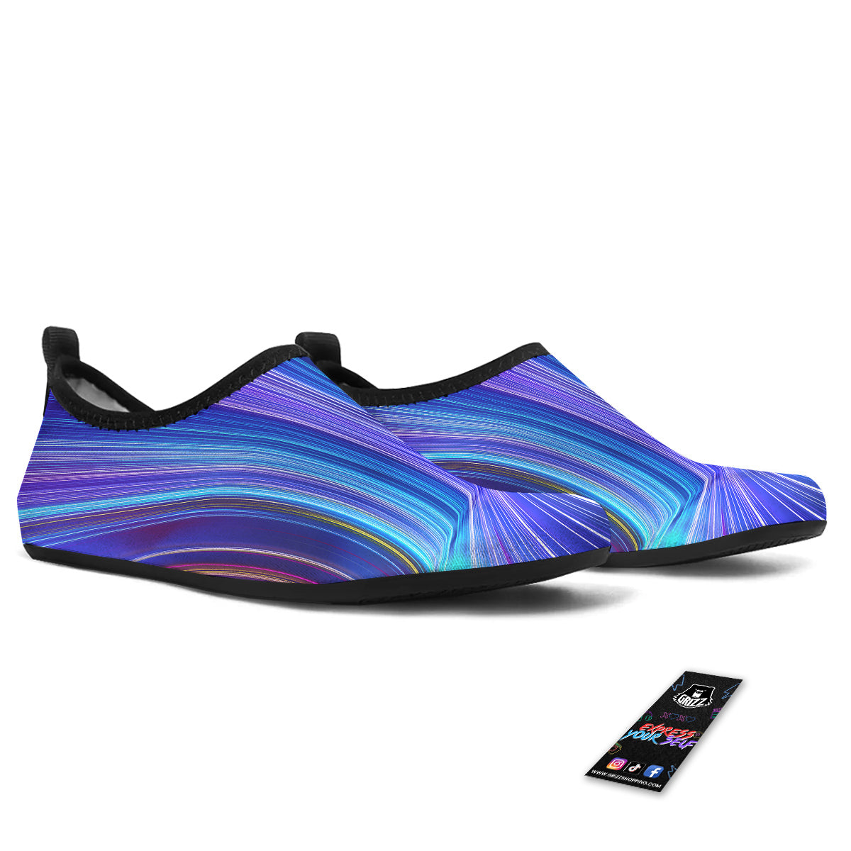 Hyperspace Colorful Print Water Shoes-grizzshop