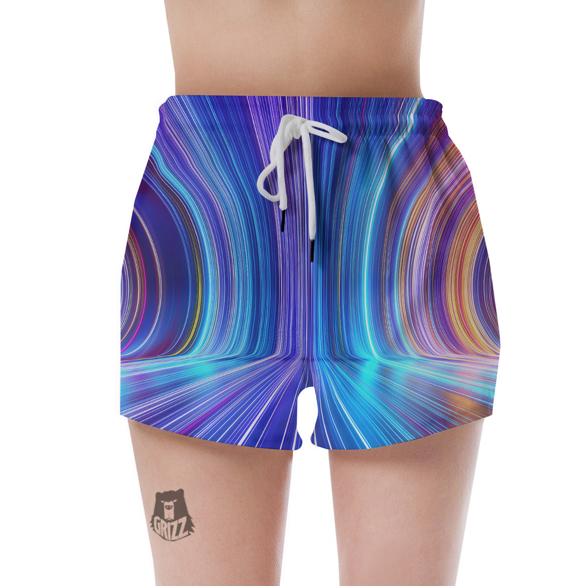 Hyperspace Colorful Print Women's Shorts-grizzshop