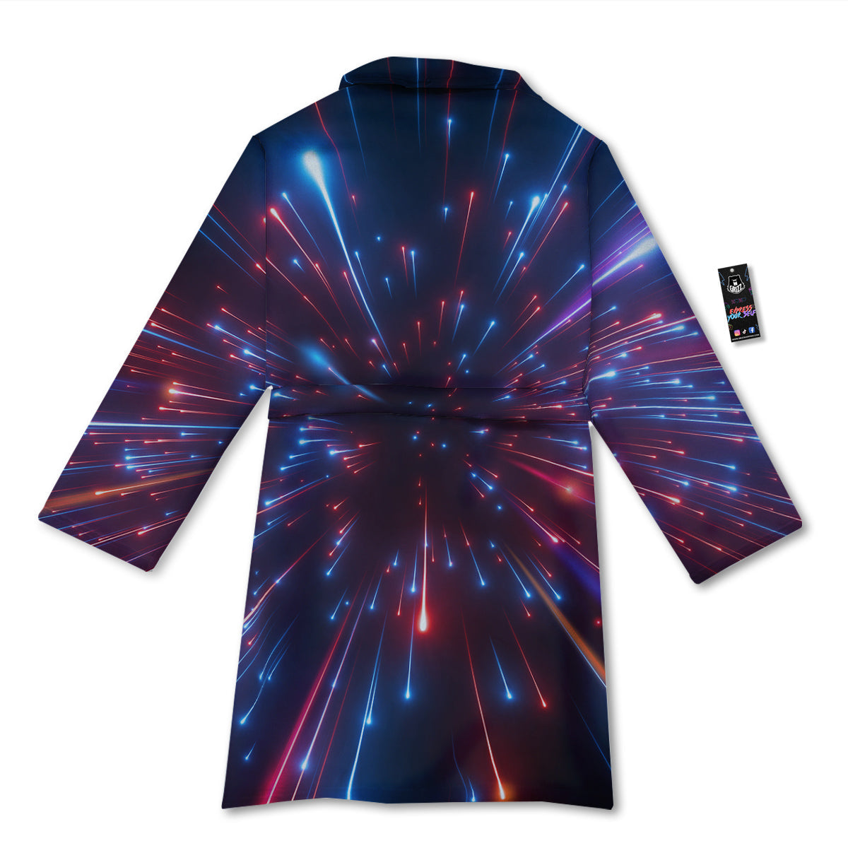 Hyperspace Cosmic Print Bathrobe-grizzshop