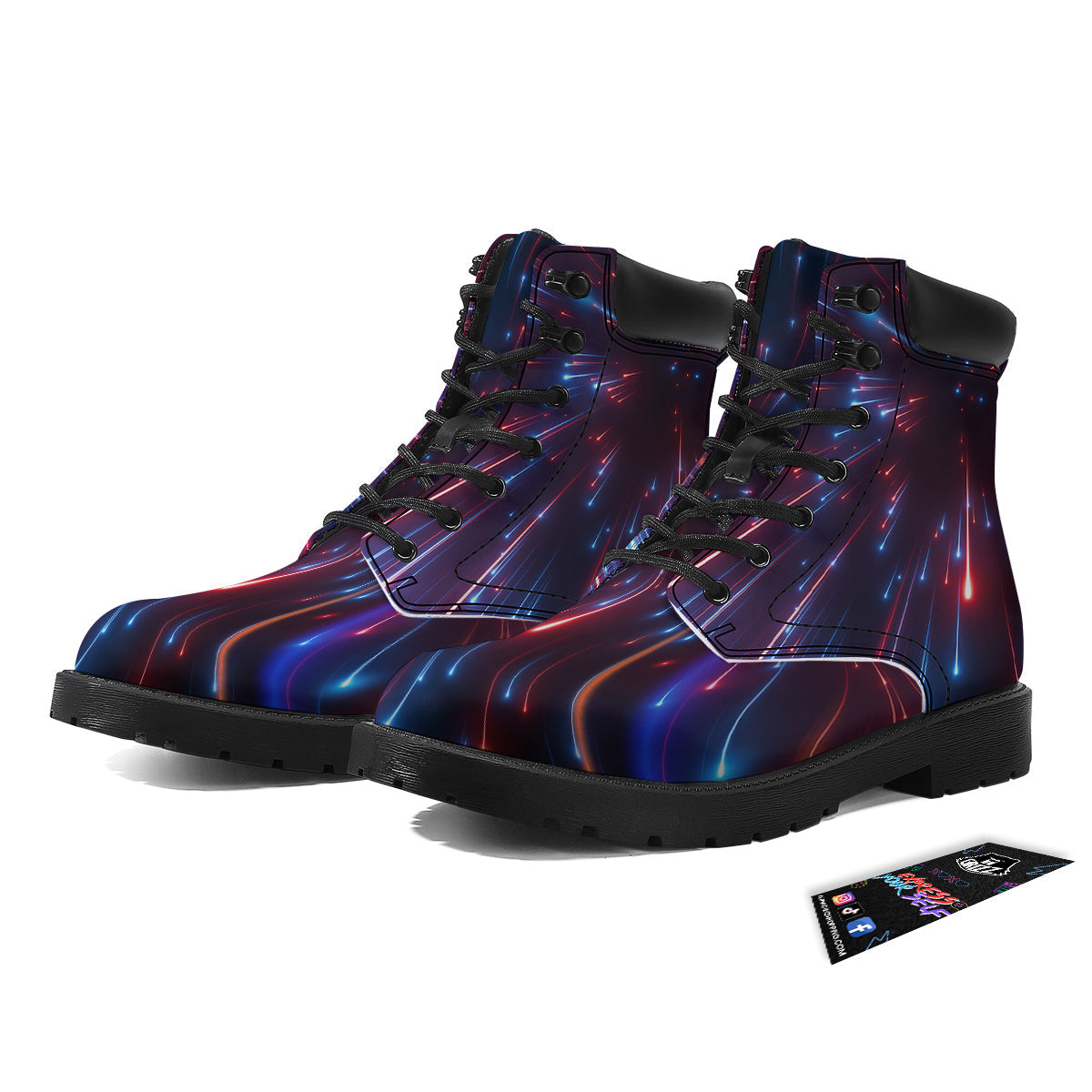 Hyperspace Cosmic Print Boots-grizzshop