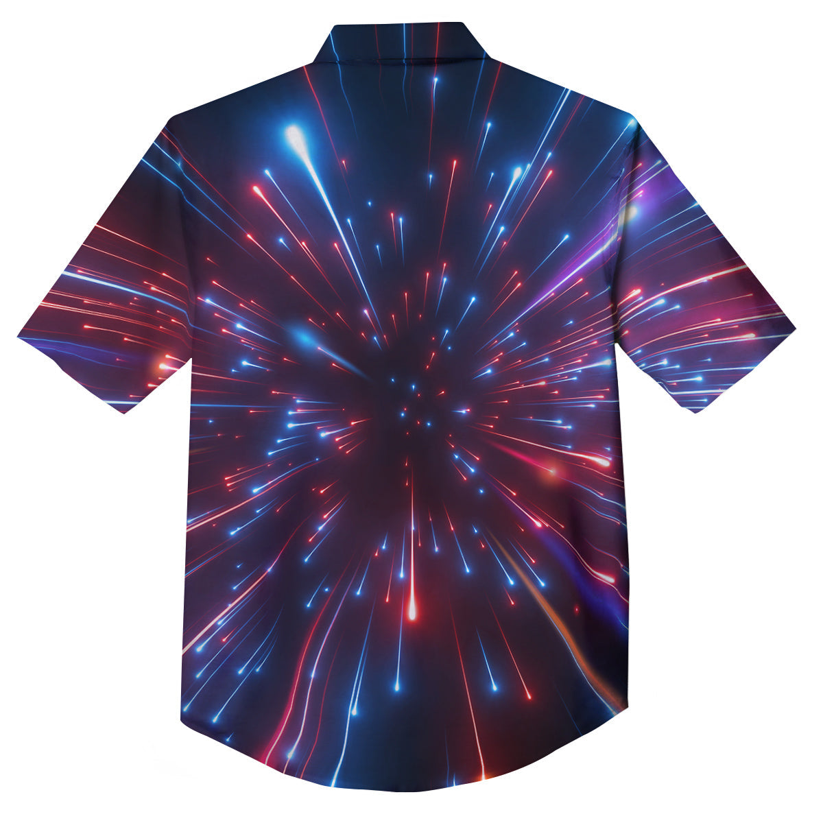Hyperspace Cosmic Print Button Up Shirt-grizzshop