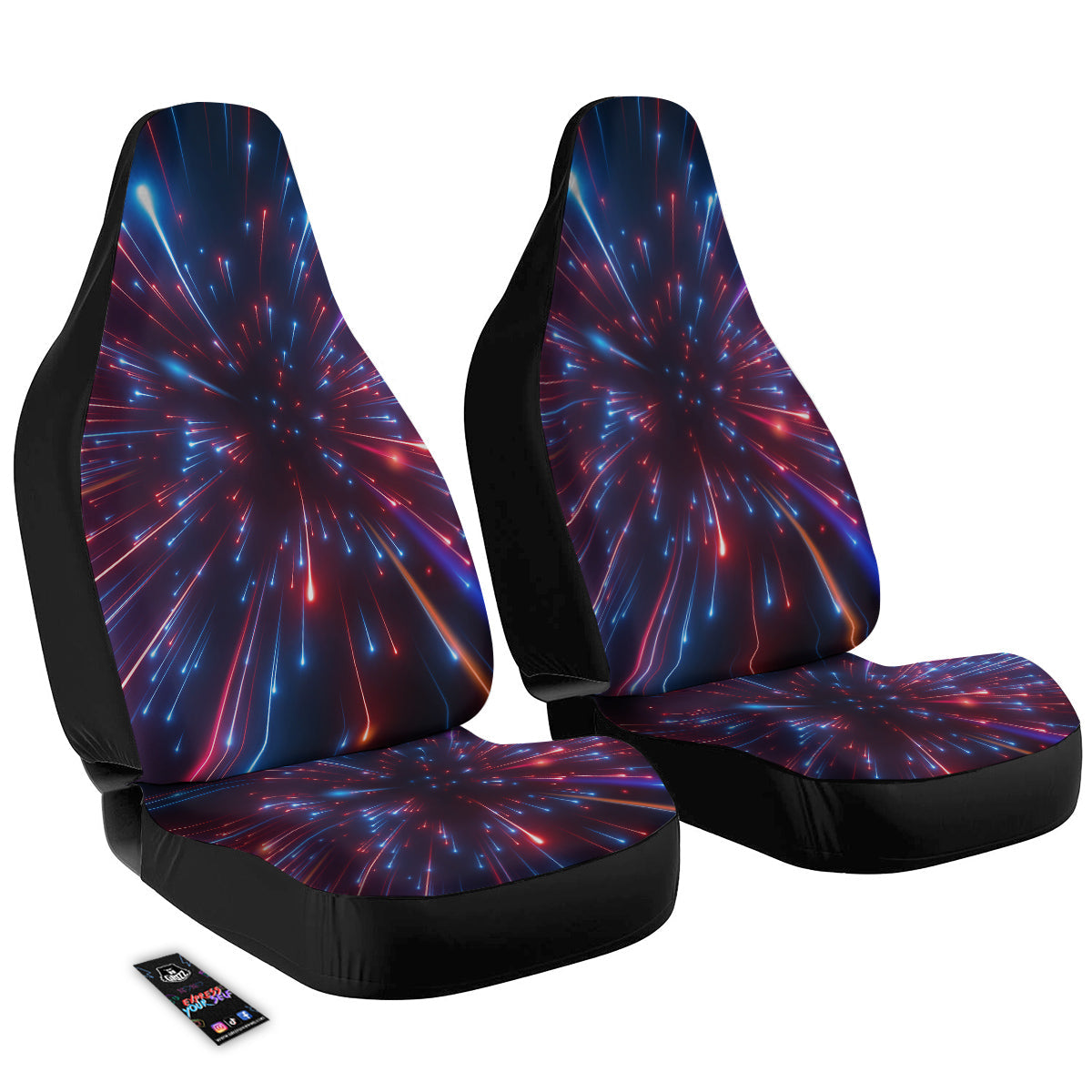 Hyperspace Cosmic Print Car Seat Covers-grizzshop