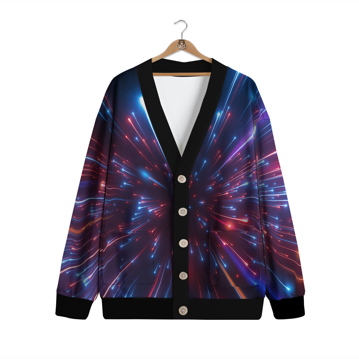 Hyperspace Cosmic Print Cardigan-grizzshop