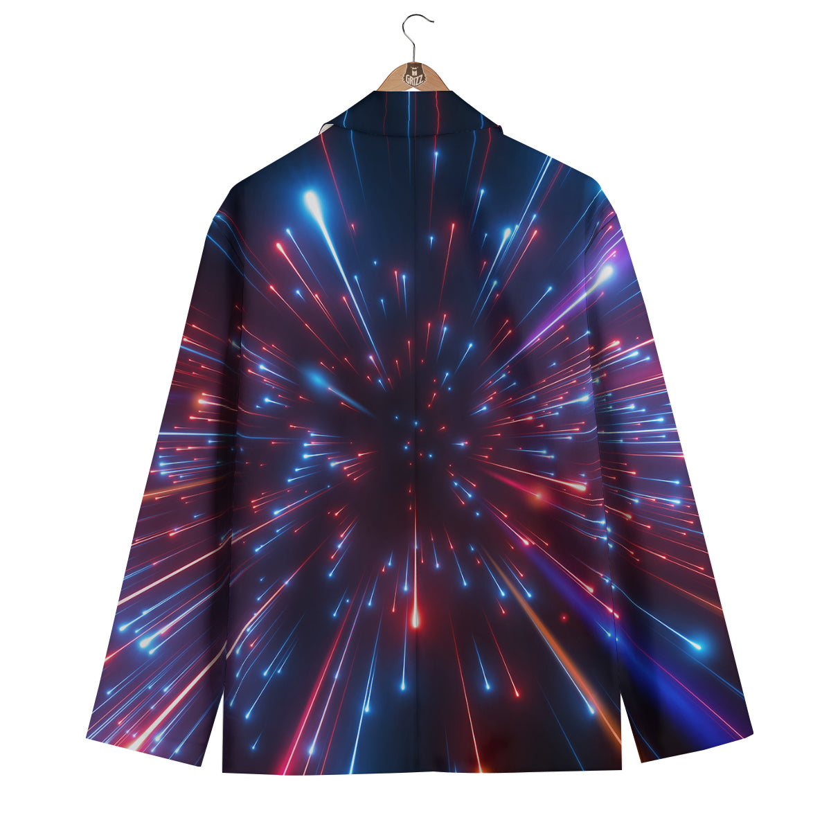 Hyperspace Cosmic Print Men's Blazer-grizzshop