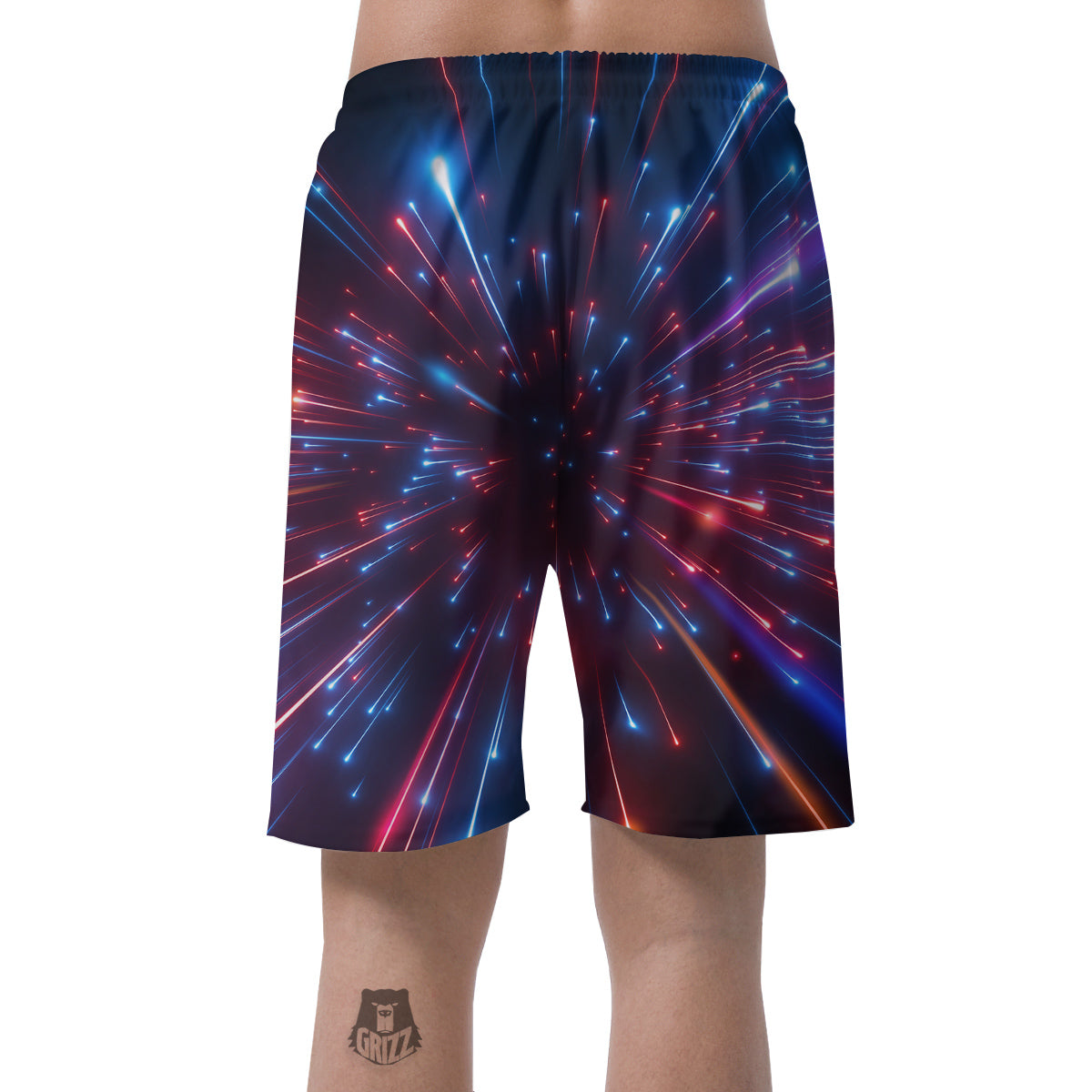Hyperspace Cosmic Print Men's Shorts-grizzshop