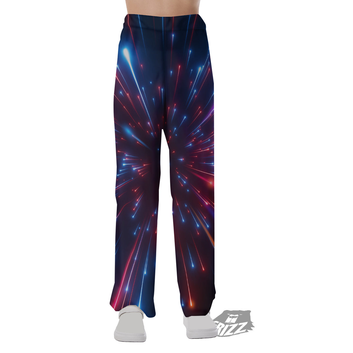 Hyperspace Cosmic Print Pajama Pants-grizzshop