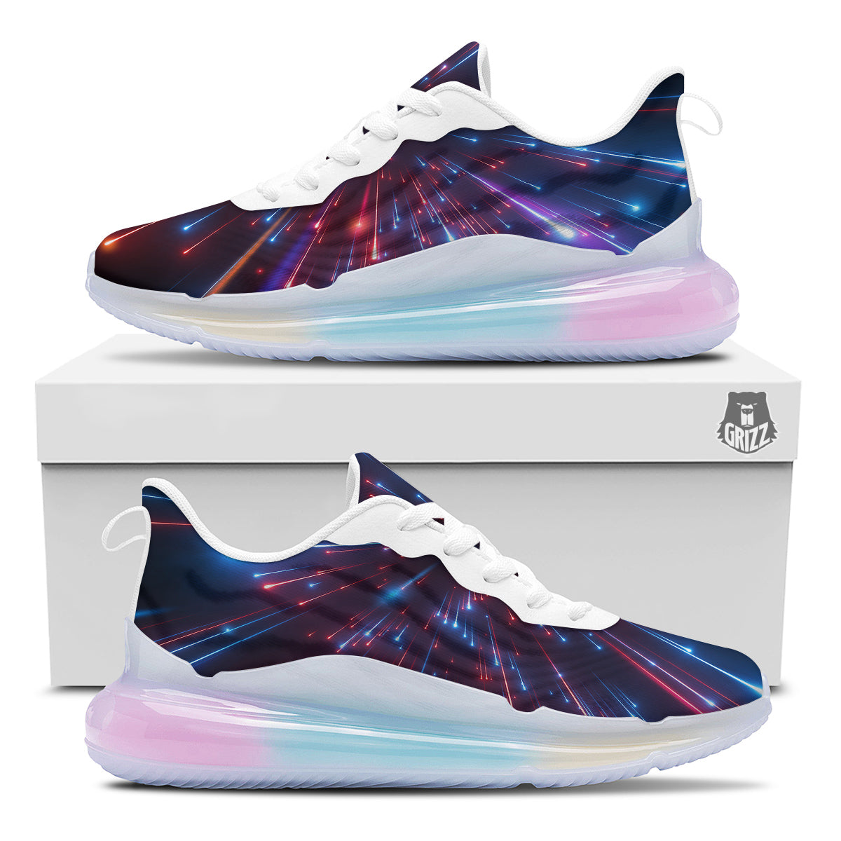 Hyperspace Cosmic Print Running Sneakers-grizzshop