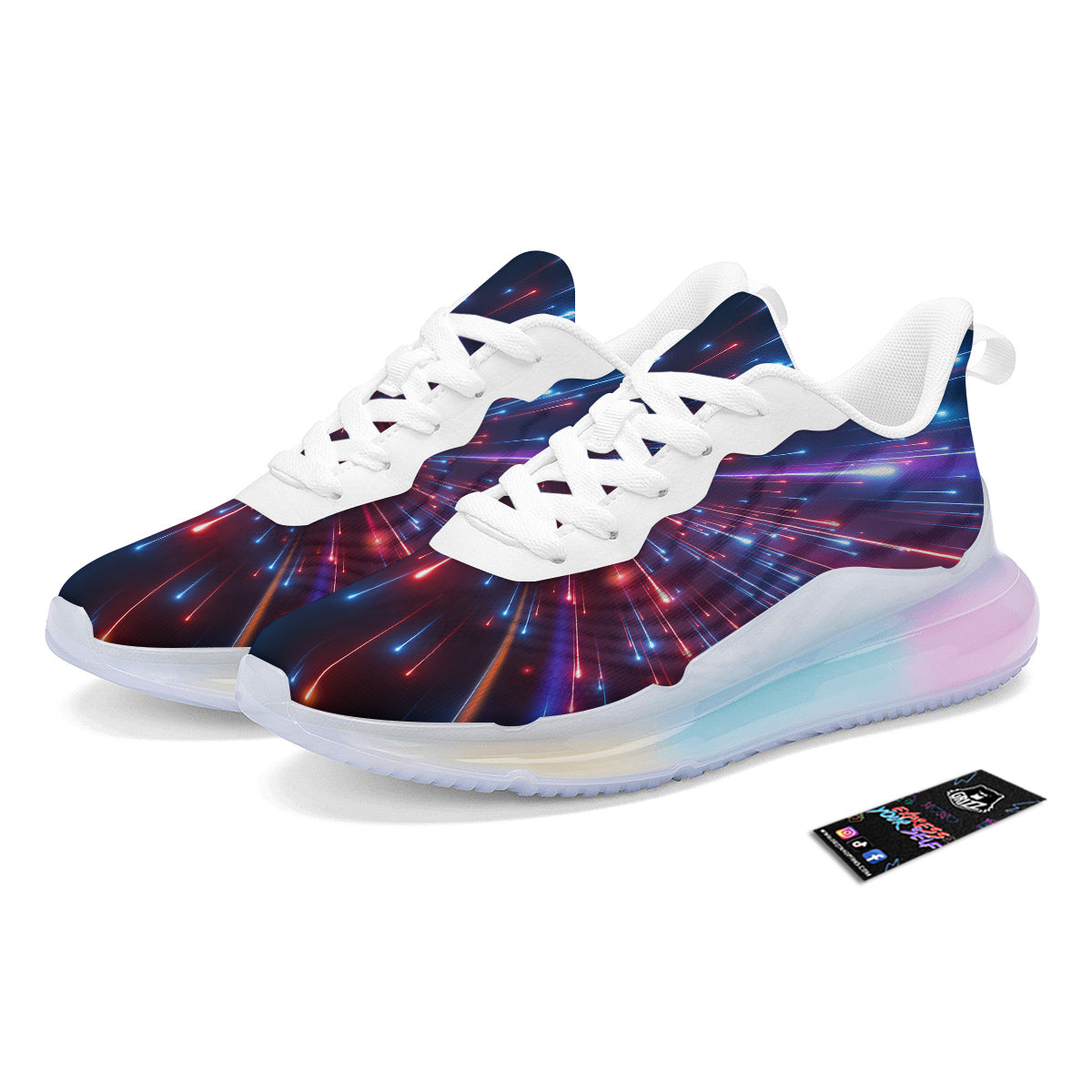 Hyperspace Cosmic Print Running Sneakers-grizzshop