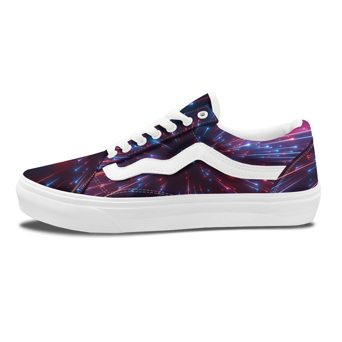 Hyperspace Cosmic Print Skate Shoes-grizzshop