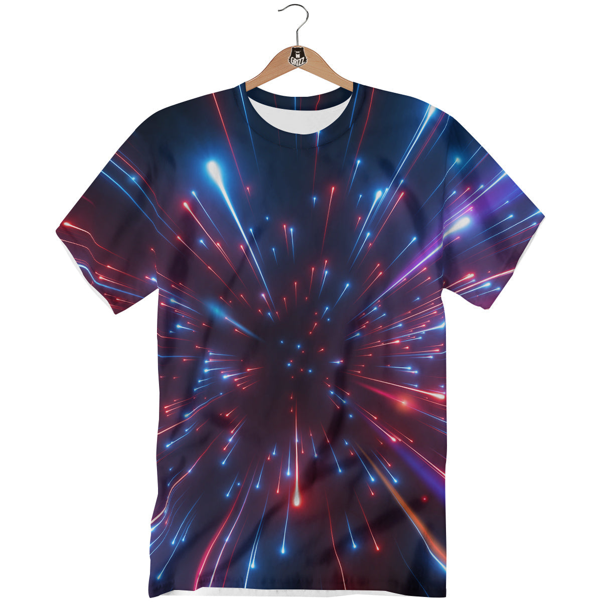 Hyperspace Cosmic Print T-Shirt-grizzshop