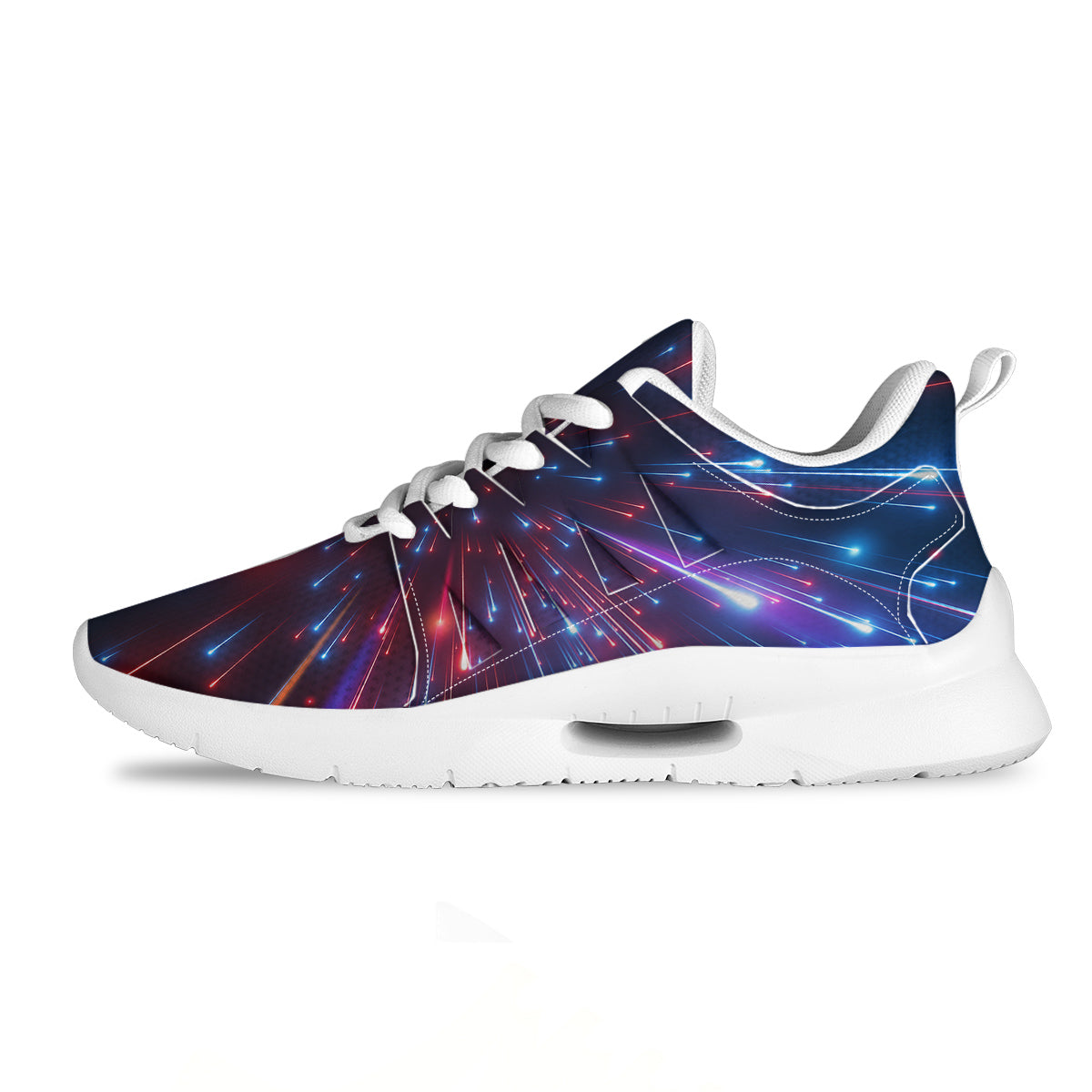 Hyperspace Cosmic Print Tennis Shoes-grizzshop